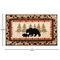 Masada Rugs Cabin/Lodge Theme Area Rug with Bear and Cub Scene